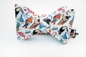 Bird Paradise Cotton Bow Tie Butterfly